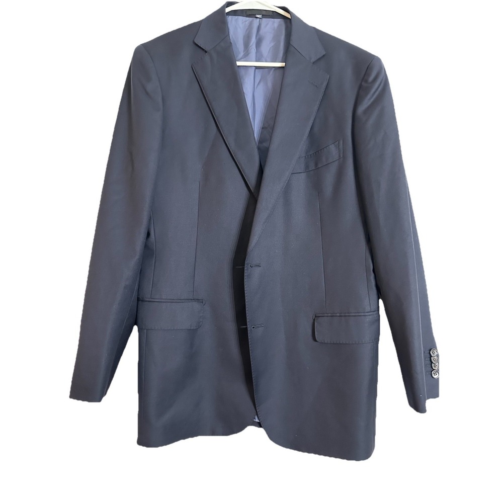 Suitsupply Navy Pure Wool Super 110s Vitale Barberis Canonico Blazer 42R DB125L